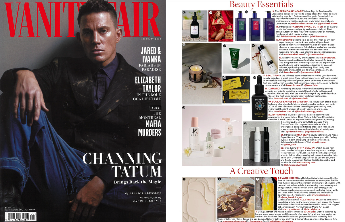 Credence Shampoo for Men in Vanity Fair